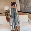 2020 Luxo lenço de cashmere para mulheres xales wraps design cópia pescoço lenços de inverno morno senhora bufanda espessura cobertor
