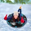 Winter outdoor game sports Sledding inflatable snow tube for adult kids PVC snow toy outdoor ski skiing ring supplier