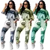 Dollar Printed Sports Suit Casual Short Sleeve Pants Fashion 2 Piece Set 2020 Hot Sale