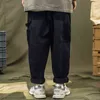 TDFR Patchwork Cargo Pants Men Corduroy Contrast Stitch Trousers Mens Streetwear Loose Casual Pants H1223