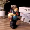 Creative Europe Grands-parents Modèle Figurines Ornements Décoration d'intérieur Amour Couple Grands-parents Miniature Résine Artisanat Cadeaux de mariage T200709