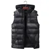 Men's Vests Vest Men 2022 Autumn Winter Warm Sleeveless Jacket Army Waistcoat Fashion Casual Coats Down Feather Thick Male1 Stra22