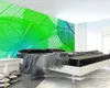 3D groene planten behang moderne minimalistische transparante groene blad ader tv achtergrond muur 3d bladeren muurschildering behang