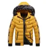Parka Men Winter Bont Hooded Jackets Men Dikke Windscheper Outswear Warm Coats Casual Solid Brand Clothing Plus Size S-5XL 201209