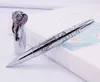 Fuliwen Rollerball Pen Elephant Head on Cap, Delicate Silver Signature Pen, Smooth Refill Business Office Home School Supplies 201111