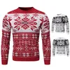 Ebaihui Unisex Reindeer Christmas Sweaters Sweater Men Women Novelty 3D Printed Xmas Sweatshirt Pullover Holiday Party Christmas Jumper Clothing