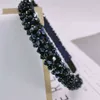 Blingbling Crystal perline per perline per capelli coperto femminile Accessori fatti a mano Accesso per la testa di fiori perle 11 colori DHL1086827