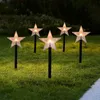 5pcs Christmas Garden Lights Snowflake Christmas Tree Star Outdoor Night Light Ornaments Christmas Decorations for Home Natal 201027