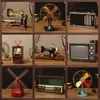 Nostalgic Vintage Home Decoration Funiture Model Metal Figurines Handcrafts Decoration Accessories Showcase Props Ornaments T200710