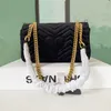 Designer-Marmont Velvet Väskor Handväskor Kvinnor Känd märken Axelväska Sylvie Designer Luxury Handväskor Purses Chain Fashion Crossbody Bag