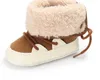 Zima ciepłe pierwsze spacery 6pairs / 12 sztuk baby kostki śniegowe buty niemowlę szydełkowe dzianiny polarowe buty dla chłopców