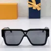 Mens designer CLASH MASK SUNGLASSES Z1593W Black acetate frame V motif on front UV400 protection mens luxury brand glasses 1593 SIZE