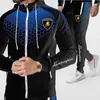 Conjunto de agasalho masculino casual primavera outono jaqueta com zíper moletom novo em 2022 roupa de corrida roupas de marca