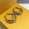 Classique Hoop Boucle D'oreille Designer Bijoux Femmes Boucles D'oreilles Pour Femmes Mode Grand Cercle Goujons Lettre F Stud Hoops MOVE BRACELET 2202161295J