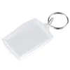 2020 Acrylic Plastic Blank Keyrings Insert Passport Po Frame Keychain Picture Frame Keyrings Party Gift5790312