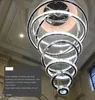 Luxe Moderne Kroonluchter Verlichting Grote Trap Licht LED Kristallen Lamp Woondecoratie Armaturen