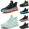Highs Quality Men Running Shoes Andningsbara Trainers Wolf Grå Tour Gul Teal Triples Black Khaki Greens Lights Brown Bronze Mens Outdoor Sports Sneakers