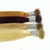 Nano Ring REMY Human Hair Extensions 80g/pack 0.8g/s 200s/lot Natural Color blonde Length 16''-26'' Grade 10A