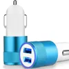 21A Podwójna ładowarka samochodowa USB 2100mA z aluminiową ramką podwójną ładowarkę USB dla telefonu komórkowego iPhone'a w wysokiej jakości2198591