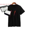 Męskie Letter Drukuj T Koszulki 3D Mody Designer Lato Wysokiej Jakości Top Krótki Rękaw Tee Męska Odzież Luksusowe Ubrania Paryż Street Tees