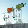 Più nuovo vetro Bong Forma di frutta Olio DAB Rigs Recycler Percolatore Tubi di acqua Frutta dentro 14mm Giunto femminile con ciotola Molti stili in magazzino