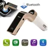 Sıcak satış Araba G7 G7 Bluetooth Araç Kiti Handsfree FM Verici Radyo MP3 Çalar USB Şarj AUX TF Kart Yuvaları
