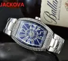 Crime Premium Mens Diamonds Ring Wristwatch Quartz Movement Male Time Clock Watch Stainless Steel Famous President Oval Shape