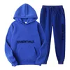 Two Pcs/Set Unisex Tracksuits Gym Fitness Hooded Sport Suit Clothes Running Jogging Hoodies+Pants Sport Wear Exercise Workout Y1221