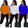 Ropa de otoño invierno Traje de jogger para mujer Chándales negros Sudaderas con capucha de manga larga + pantalones Conjunto de dos piezas más el tamaño 2X trajes chándales gruesos 4291