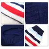 2 Colors Pet Dog Sweater Striped Shirt Top Tee TShirt s Cotton Autumn Winter Clothes for Puppy Warm 7 Sizes Y200917