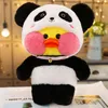 Söta Lalafanfan Cafe Duck Turn To Unicorn Totoro Panda Plysch Toys Stuffed Soft Animal Dolls For Kids Girls Birthday Presents 2202091248266