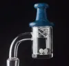 Chiodo per banger al quarzo fumante con tappo in vetro carb Perle Terp 4mm Fondo 25mmOD per Dab Oil Rigs Bong d'acqua