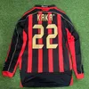 2006 20007 2013 2014 retro MALDINI KAKA crianças conjuntos de camisa de futebol milan RONALDINHO NESTA PIRLO INZAGHI BALOTELLI AC vintage clássico futebol crianças meninos meninas camisa