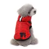 Ubrania mody dla małych psów zimowe warstwa psa szczeniaka z hat hat z kapturem kurtka dla psów chihuahua Yorkie Cotton Ubranie 201102