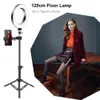 10 zoll Selfie Make-Up Ring Beleuchtung Video 26 cm Lampe Mit 2 M Ständer Led Live-Streaming Licht Selfie Mit telefon Halter Stativ