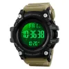 SKMEI Countdown Stopwatch Sport Watch Mens Klockor Toppmärke Lyx Män Armbandsur Vattentät Led Elektronisk Digital Man Klocka 210203