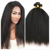 10 ~ 24 pouces Yaki Extensions de Cheveux Synthétiques Droites Bundles Simulation Trames de Cheveux Humains FL-Z