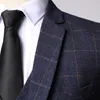 Abito da uomo scozzese formale da uomo in tre pezzi per abito da sposa scozzese da boutique di moda da uomo (giacca + gilet + pantaloni) 201105