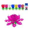 Musical Birthday Candle Geburtstagstorte Dekoration Magie Lotus Blumenkerzen Blüte Rotation3253933