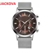 Top modèle de luxe japon montre à quartz hommes 43mm en acier inoxydable cuir président montres mâle auto date classique cadeaux généreux montres-bracelets prix bas montre de luxe