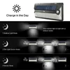 Nyaste 360 ​​LED Solar Light Double Pir Motion Sensor Outdoor Solar Street Light för Garden Yard Street Park