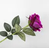 Fleurs artificielles bon marché, Roses vives au toucher réel, fausses fleurs en soie pour décoration de mariage de mariée, 7 couleurs disponibles