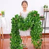 Fashion Home Wall Decor Wreaths Hanging Plant Vine Artificial Silk Climbing Ivy Rattan Wedding Christmas Garlands Ornament Supplies