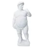 Creative Graisse David Portrait Sculpture Résine Artisanat Décoration Corps Humain Statue Maison Bureau Ornements Jardin Art 220117