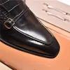 En Lüks İngiliz Tarzı Erkekler Iş Elbise Ayakkabı PU Deri Siyah Hosty Örgün Düğün Ayakkabı Zapatos De Hombre Loafer'lar Erkek