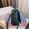 pink sugao designer shoulder bags purses women chain bags crossbody genuine leather shoulder bag 2020 new styles chain bag with diamond