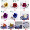 24k Gold Foil Plated Rose Creative Gifts Lasts Forever Rose For Lover's Wedding Christmas Day Gifts Home Decoration w-00481