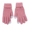 Autumn/Winter Non-Slip Warm Touch Screen Gloves Women's Men's Thermal Faux Wool Stretch Knit Mittens 2pcs a pair in stock DHL