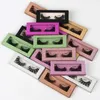 Boîte d'emballage de cils individuels 3D, fait à la main, tige en coton noir naturel, maquillage, Pack2526294