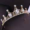 2021 Nieuwe Vintage Barokke Bruids Tiara Accessoires Prom Hoofddeksels Prachtige Sheer Kristallen Bruiloft Tiara 'S En Kronen 1922